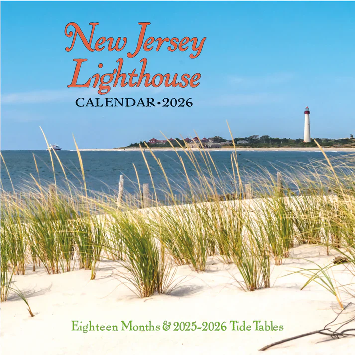 2026 New Jersey Lighthouse Calendar with Tide Tables