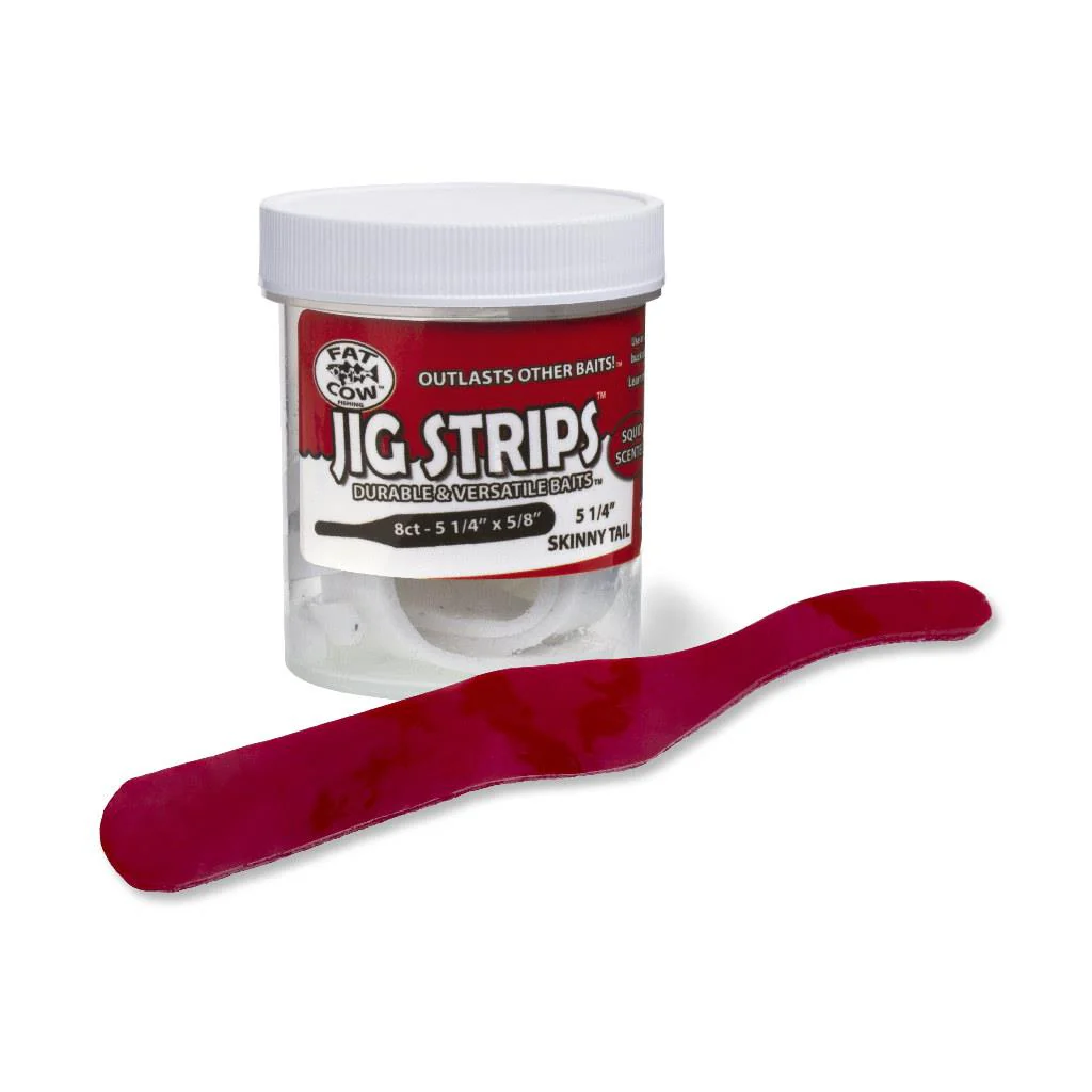 Fat Cow Jig Strips Skinny Tail -  5 1/4" x 5/8" - Image 2