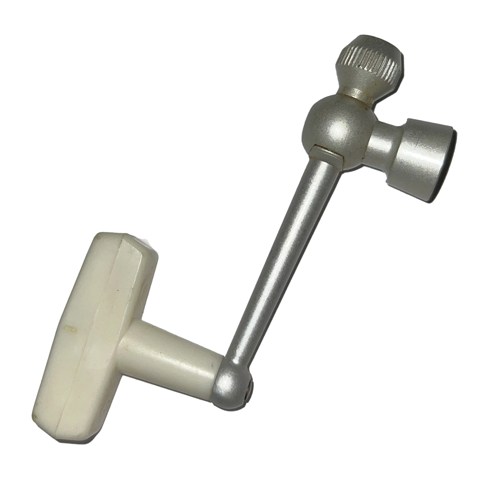 Penn Part 015 716 Sku#94472622 White Hard Plastic T-Knob with Silver Handle Arm