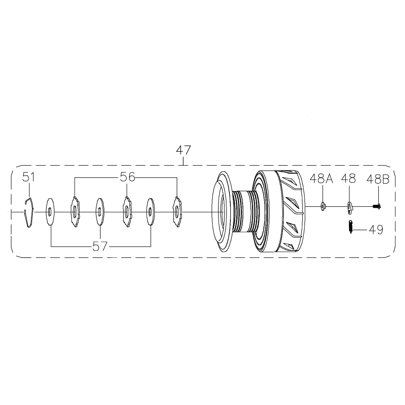 Penn Part 047 FRCIII8000LL Sku#1514354 Spool
