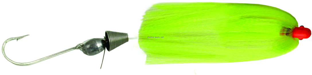 Sea Striker SSBH14CH Ballyhoo Rig, 1/4 oz Head, 1/2 oz Egg Lead, 7/0 Hook, Chartreuse