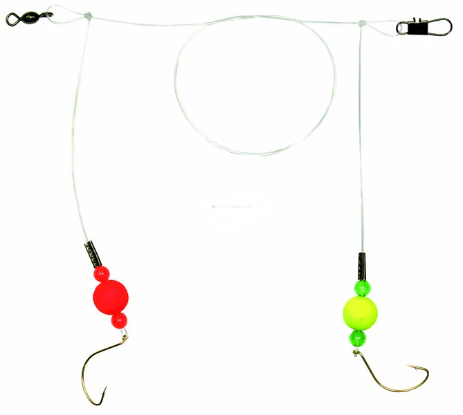 Sea Striker SSSKF-2 Spot/Kingfish, #6 Gold Wide Gap Hooks, 1/2" Round Red & Yellow Floats