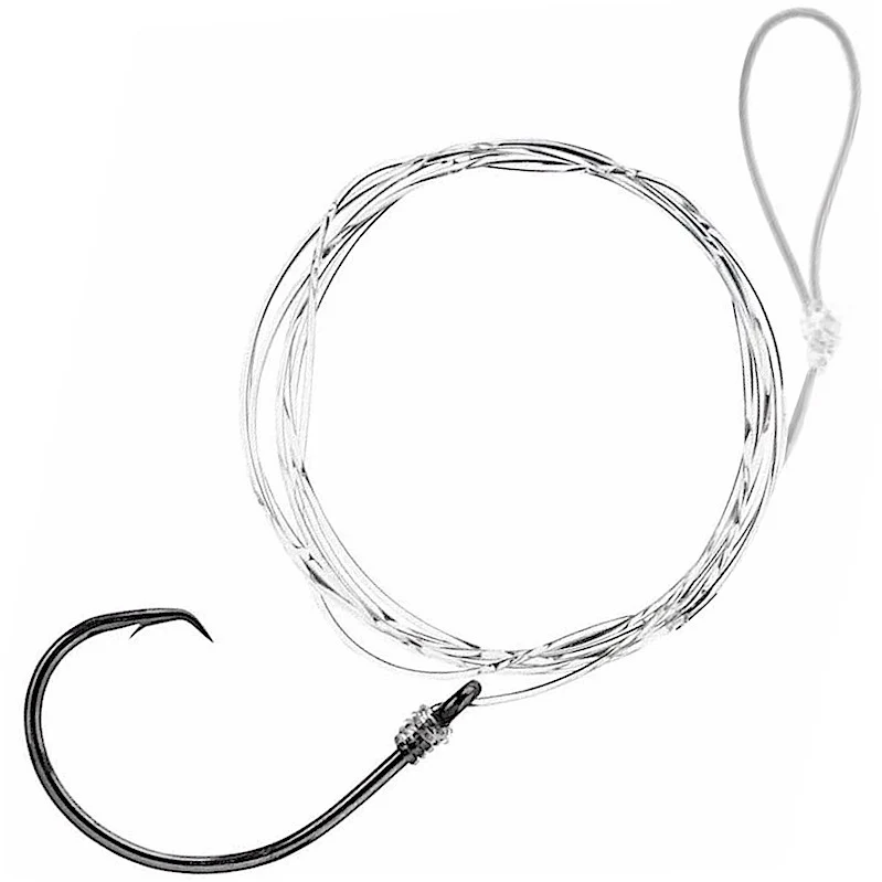 Tide Rite M36CIR Samsu In-line Circle Striped Bass Mono Snelled Hook 3/pk